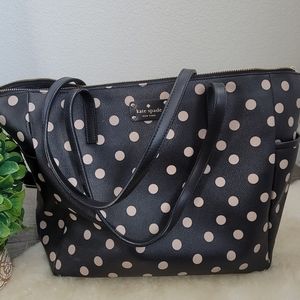 Kate spade leather diaper bag